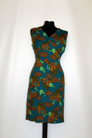 Rochie vintage print copaci anii '60