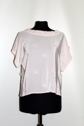 Bluza flori aplicate anii '80