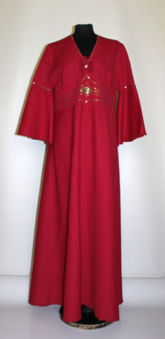 Rochie de seara rosu Shiraz anii '70
