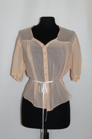 Bluza din matase naturala frez anii '30