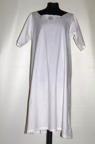 Chemise antique broderie spartă și mânecă scurtă perioada edwardiană cca. 1900