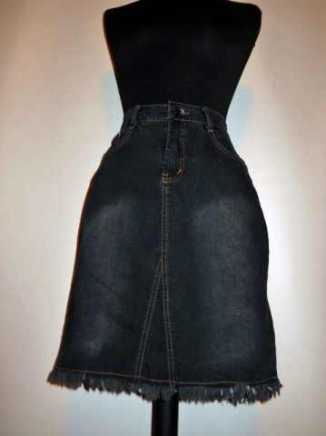 Fusta neagra jeans anii '90