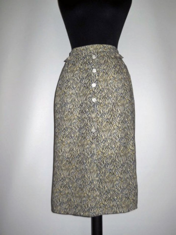 Fusta retro print zebrat "Ara" anii '80