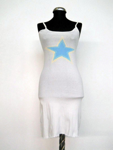 Rochie alba de plaja anii '70
