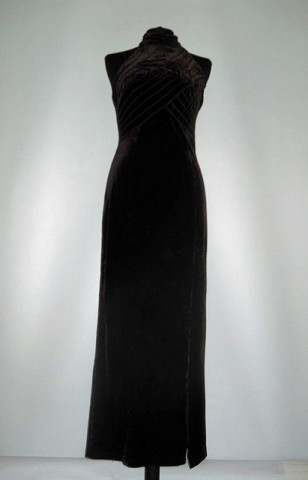 Rochie de seara catifea "Hugo Buscati" anii '90