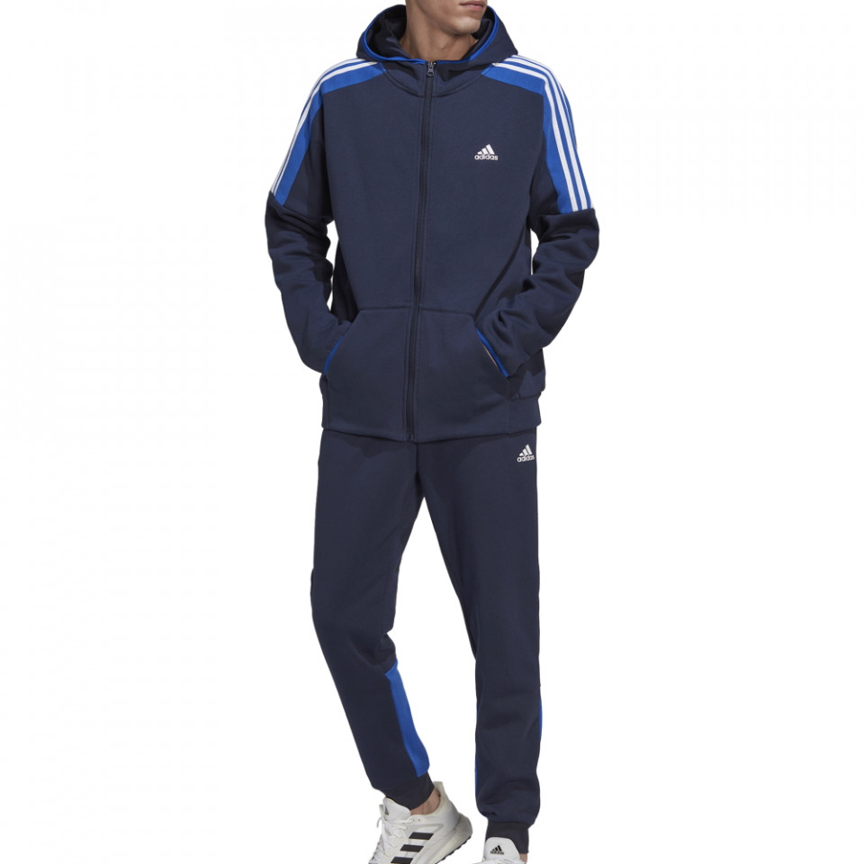 Trening Adidas Colorblock Fleece Cotton Hoodie pentru barbati