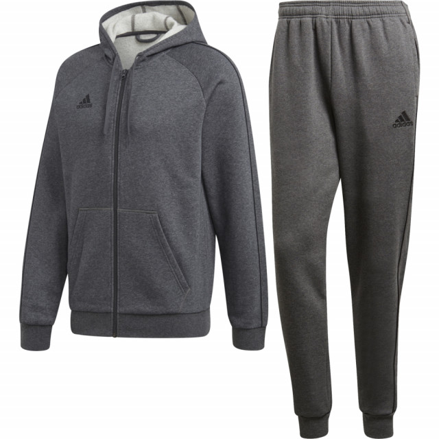 Trening Adidas Core 18 Cotton Full Zip pentru barbati