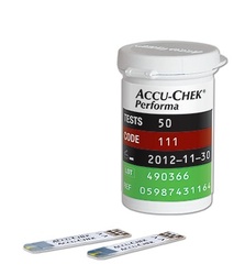 Teste glicemie Accu Chek Performa