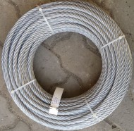 Cablu otel zincat Ø12mm structura 6x19, 8557Kgf