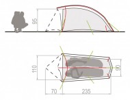 Cort VAUDE Invenio SUL 2P /super-ultralight 2 pers.