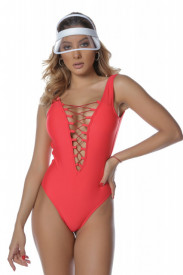 Costum baie ETERNITY Rosu