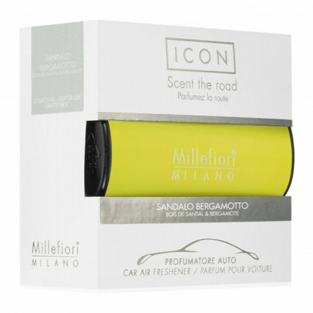 Car Perfume Millefiori Milano Icon Metal Shades 43 Nero Car Air Freshener