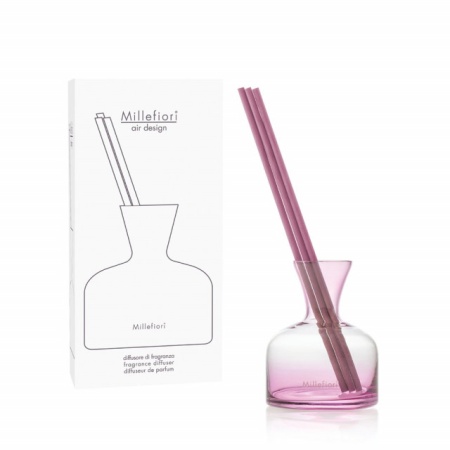RECIPIENT PARFUM DE CAMERA CU BETISOARE DIN BAMBUS de culoare Roz