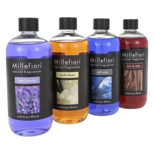 Rezerva parfum pentru odorizant de camera cu betisoare Millefiori Milano - 500ml diverse arome