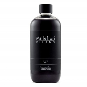 Rezerva de parfum pentru odorizante de camera cu betisoare Millefiori Milano aroma Nero