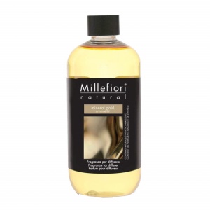 Rezerva de parfum pentru odorizant de camera cu betisoare Millefiori Milano Mineral Gold