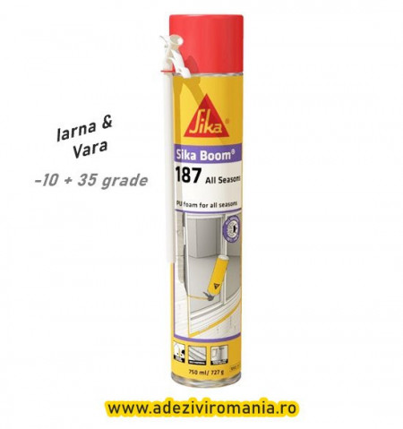 SikaBoom spuma poliuretanica iarna -vara 187 tub de750 ml