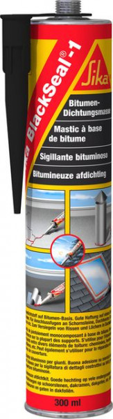 Silicon mastic bituminos pentru acoperis Sika BlackSeal 300ml