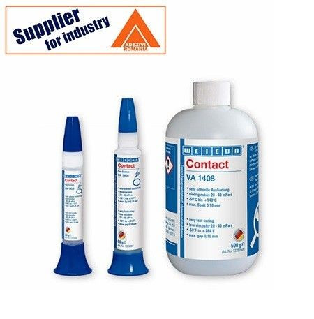 Adeziv lichid Weicon Contact VA 1408, transparent, intarire rapida, pentru conditii speciale 60g