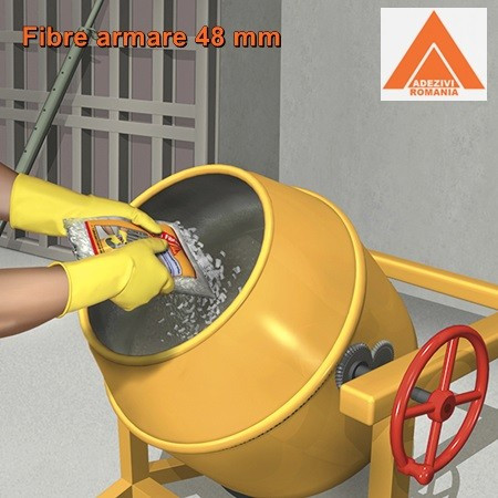 Fibre de armare pentru beton 4.8 cm SikaFiber T48 fibre pt beton