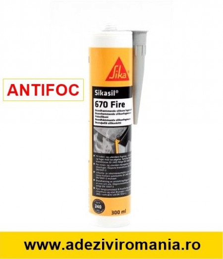 Silicon antifoc Sikasil 670 Fire flexibil ALB