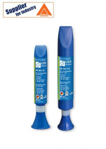 Etansant vascos pentru tevi Weiconlock AN 301-72 rezistent la temperaturi inalte, alb 50ml