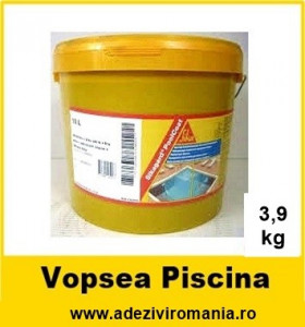 Vopsea piscina Sika 3.9 kg model nou albastru