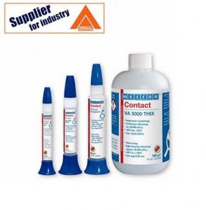 Adeziv cianoacrilat Weicon Contact VA 5000 THIX pentru materiale poroase, absorbante, 12g
