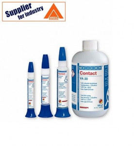 Adeziv cianoacrilat pentru cauciuc si materiale plastice Weicon Contact VA 20, intarire rapida, 12g