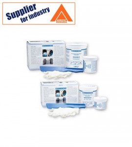 Adeziv epoxidic bicomponent Weicon B vascos cu pulbere otel 2.0 kg