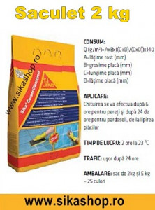 Chit de rosturi gresie faianta Sikaceram 2 kg bej