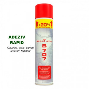 Adeziv de contact Spray lipire Cauciuc, piele, carton, tesaturi, tapiserie