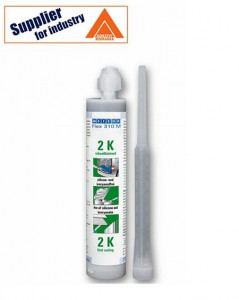 Adeziv si etansant bicomponent, puternic Weicon Flex 310 M 2K, rezistent la raze UV, intarire rapida, GRI 250ml