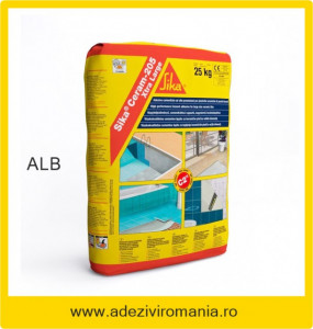Adeziv flexibil gresie faianta SikaCeram 205 alb 25 kg