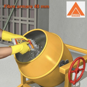 Fibre de armare pentru beton 4.8 cm SikaFiber T48 fibre pt beton