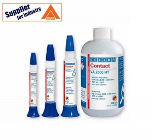 Adeziv cianoacrilat Weicon Contact VA 2500 HT rezistent la temperaturi inalte, la impact si exfoliere, 12g