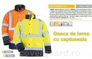 Geacă de iarnă, fluorescent, reflectorizant