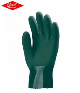 Mănuşi de protecţie de 27 cm lungime, din polimer verde