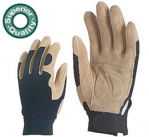 Manusi protectie mecanica piele velur rezistente la lucru