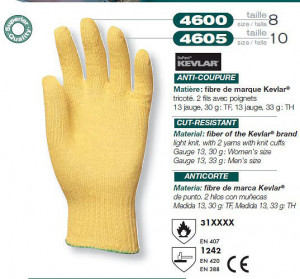 Manusi de Protectie din Kevlar Knit2 antitaiere ignifug 4600