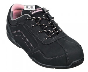 Pantofi de protectie dama S3, calitate superioara, piele nubuc neagra
