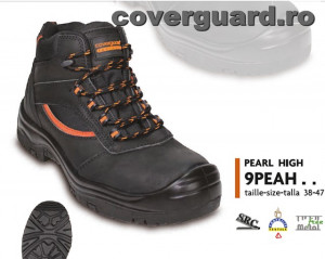 Bocanci protectie S3 compozit piele impermeabilizata Pearl