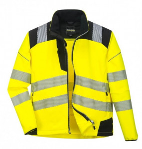 Jacheta Softshell reflectorizant rezistent la vant si apa