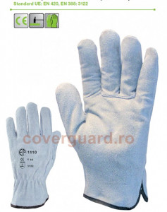 Manusi de protectie din piele spalt bovina GRI