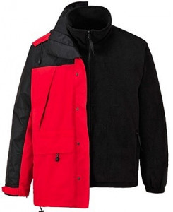 Geaca de iarna rosie 3 sezoane pret OFERTA