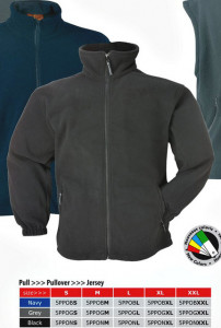 Jacheta polar clasic fermoar lung gri de iarna