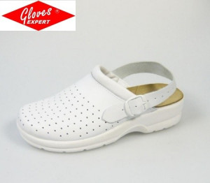 GOLDENFIT sabot cu bareta alb