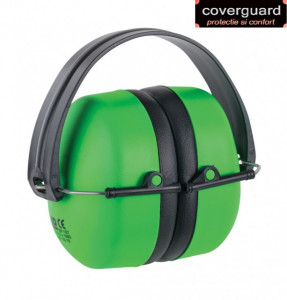 Casca antifon MAX 500 verde fluo,pliabila