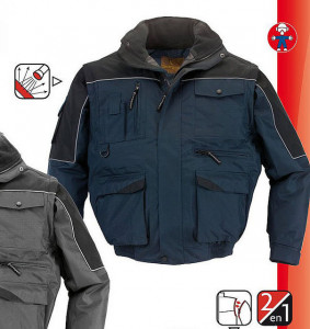 Geaca de iarna model pilot Navy/negru iarna Ripstop