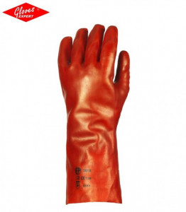 Manusi de protectie imersate in pvc rosu antichimice